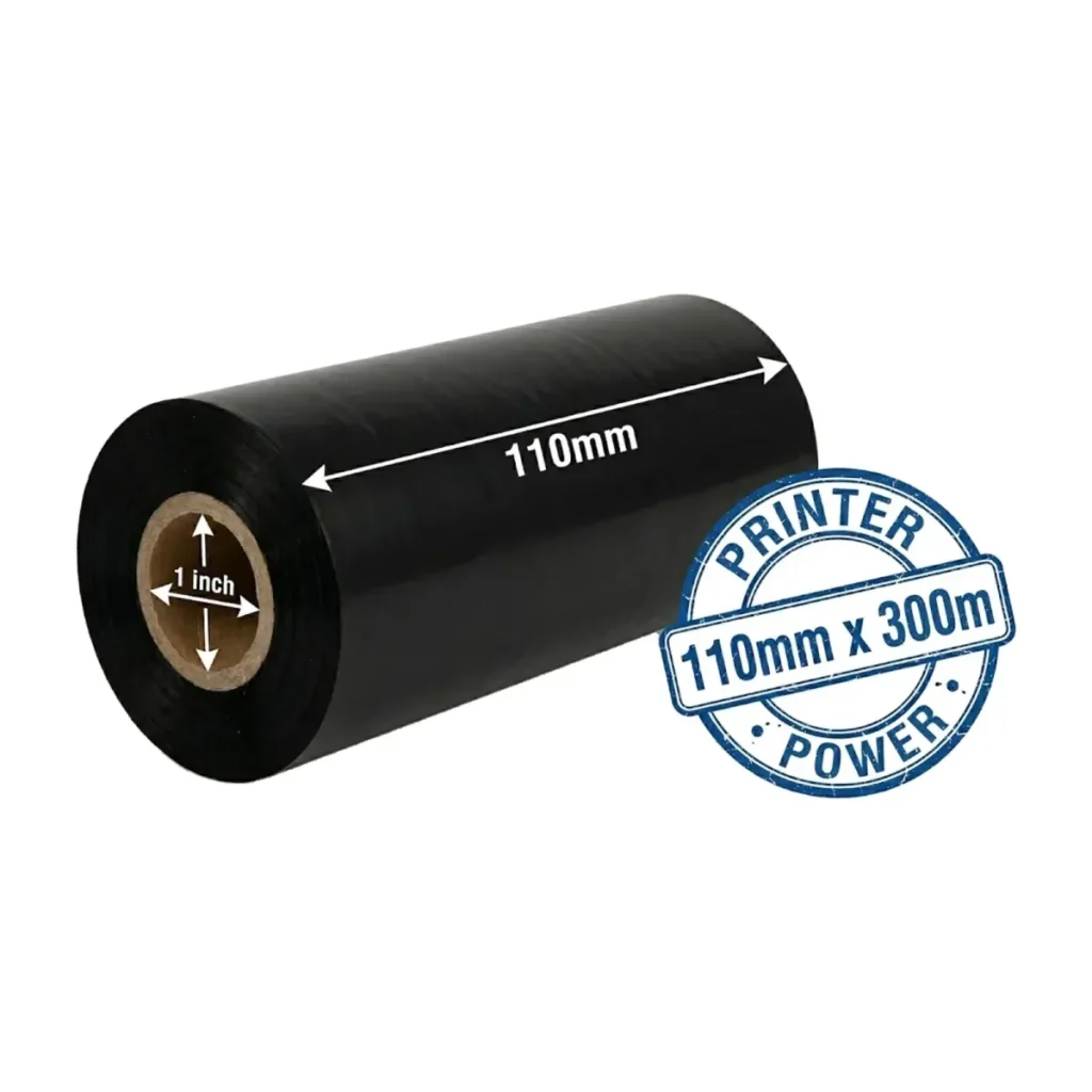 Resin Thermal Transfer Ribbons Ink Out — SKU B110C